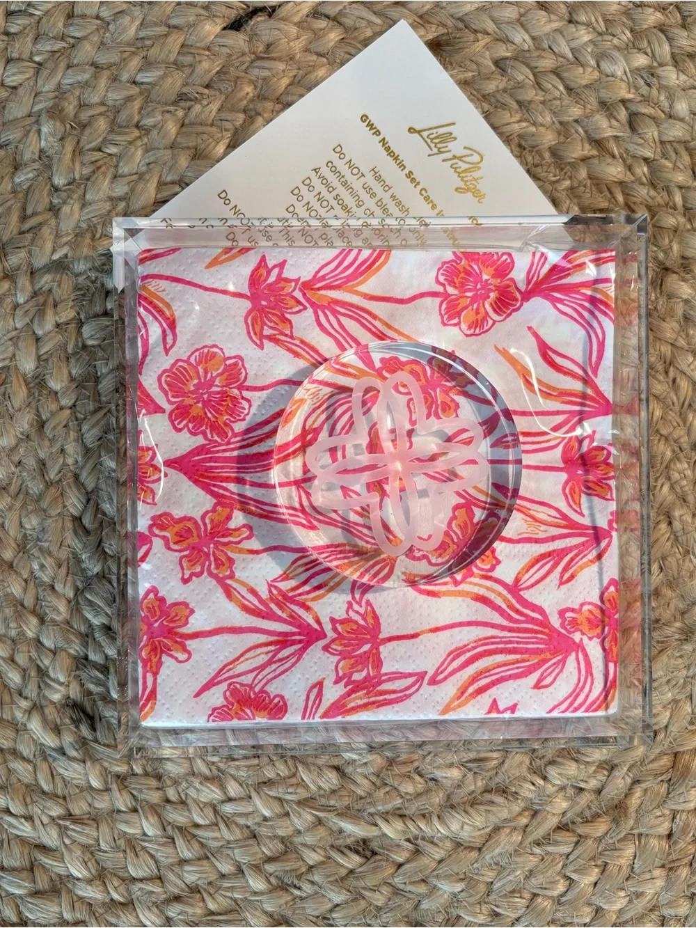 Lilly Pulitzer Napkin Holder, Weight, Napkins